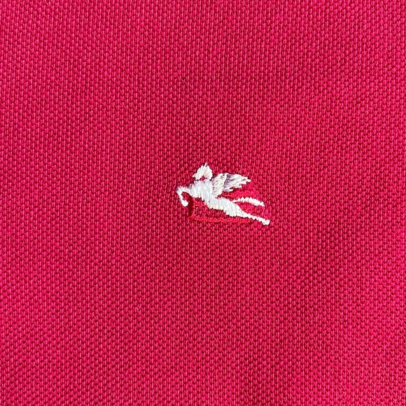 Etro Magenta Hot Pink Pink Polo Shirt Size XL 100% Cotton Barbiecore - Picture 7 of 17